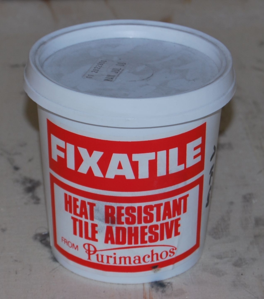 Heat Resistant Tile Adhesive 1KG Tub D Warrior Stoves Ltd