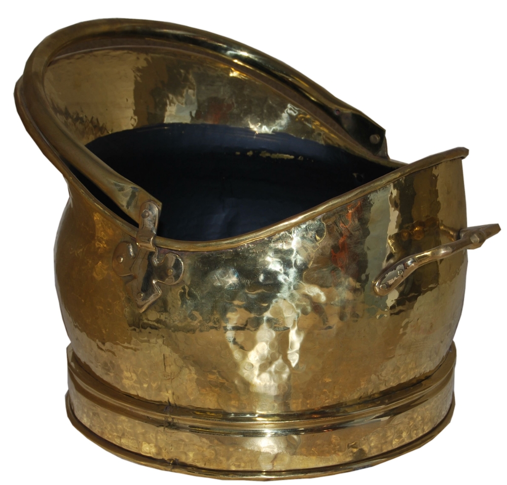 Coal Bucket German Brass Set of 3 Large Only Warrior Stoves Ltd