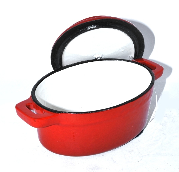 Stock Pot Oval En. Red 12cm Warrior Stoves Ltd