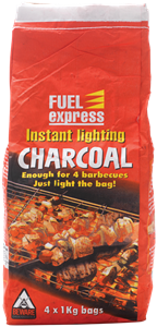 Charcoal Instant Light 4x1Kg Bags
