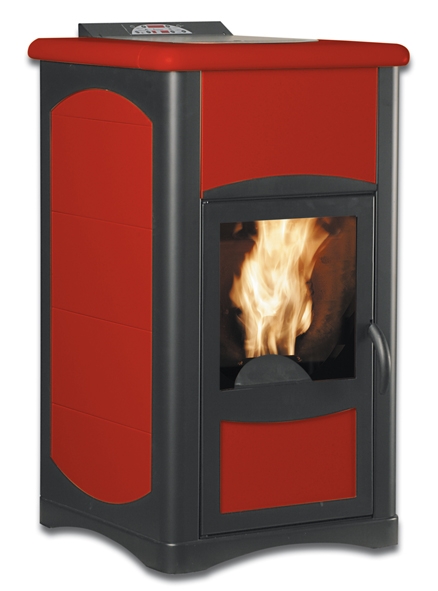 Stove:ERGOFLAM Idro+15 Red Bordeaux - Warrior Stoves Ltd