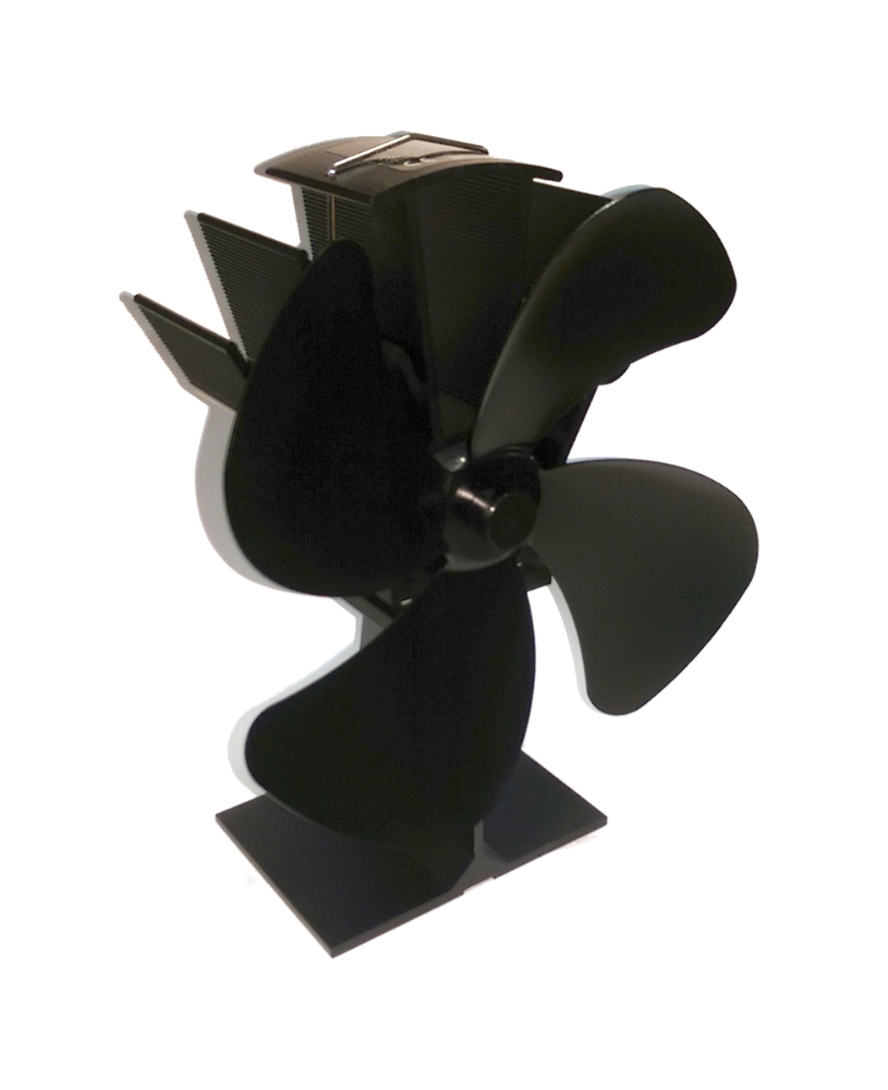 Warrior - Stove Fan 4 Blade ELITE Premier Blade Black 23cm - Warrior Stoves  Ltd